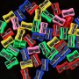 10PCS Single Hole Pencil Sharpener Rectangle Pencil Sharpener Student Supplies Pen Sharpener Colorful MINI Pencil Sharpener