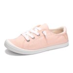 Womens Slip On Shoes Comfort Canvas Sneakers With Low Top Casual Fashion Shoes For Women Walking With Non Slip Rubber Outsole Pi