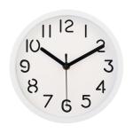 20CM Wht blk Emily Clock
