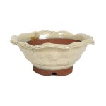 Japanese Shiro Glazed Rustic Round Containers - Large 230 D X 85MM H