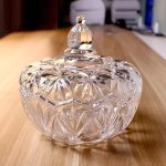Luxury Glass Candle Jar With Lid