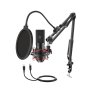 Fifine T732 USB Condensor Microphone With Arm Desk Mount Kit - Black