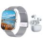 Premium 2-IN-1 Smartwatch 1.83 & Bluetooth Earphones Gift Set For Women