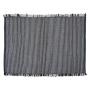 Fringed Rug With Zebra Stripe 120X80CM