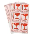 Zs - Fragile Sticker 8X7CM 200 Pack