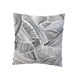 Black Lines Abstract Cushion Cover