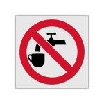 Drinking Of This Water Is Prohibited Reflective Safety Sign PV05REF