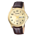 Classic Quartz Watch Gold Dial