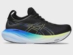 ASICS Men's Gel-nimbus 25 -black glow Yellow - UK8