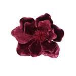629733 Magnolia On Clip 26X16CM - Oxblood