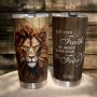 1PC 20OZ Stainless Steel Travel Mug Lion Double-wall Insulated Tumbler Lion Lover Gifts Water Cup For Home Office Kitchen Outdoor