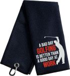 Golf Towel Funny Slogan- Golfing