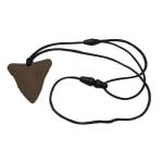 Sensory Chewable Necklace Shark's Tooth - Brown