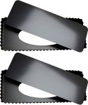 2 Piece Nonstick Carbon Steel Tart Pans With Removable Base - Black Carbon Steel Cake Server