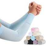 Stay Cool & Protected This Summer With 1PAIR Women's Arm Guard Ice Sleeves