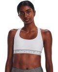 Women's Armour Mid Crossback Sports Bra - White XL