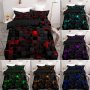 2/3pcs Duvet Cover Set (1*Duvet Cover + 1/2*Pillowcase Without Core) Fashion Trend Cool Grid Print Bedding Set Soft Comfortable Duvet Cover For Bedroom Guest Room