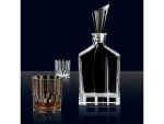 Lead-free Crystal Aspen Decanter & Whiskey Glasses Set Of 3
