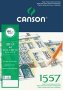 Canson 1557 - A4 Pad Including 30 Sheets Of 180GSM White Cartridge Drawing Paper