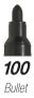 SCA-100 Bullet Permanent Marker - Box Of 12 - Green