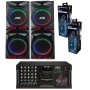 JVC Party Karaoke Bundle – Omega Amp 80W Party Speaker & 2 Free Mics