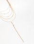 Goldair Gold Tassel Layered Necklace