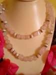 Rose Quartz Double Strand Necklace
