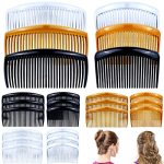 24 Pieces Hair Side Combs French Twist Hair Combs Lightweight Plastic 25 29 Teeth Comb For Women Girls Hairstyle Accessories 25