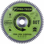 Saw Blade Tct 250X2.4X30MM 80T Wood Prof.