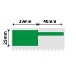 NB580 - - K3 Only - 38X25+40MM - 1 000 Green Cable Labels