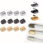 12PCS Metal Shoelaces Heads No-tie Shoelaces Metal Lock