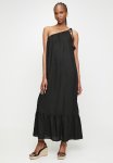 Edit Asym Maxi Trapeze With Tie Detail - Black