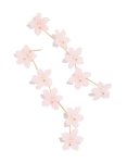 Goldair Gold Pink Flowers Drop Earrings