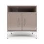 Bam High Gloss 2 Door & Shelf Bedside Table - Congo