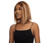 Brazilian 12 Straight Piano Streaked Bob Lace Wig