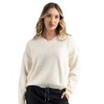Sequin Knit Top - Cream Free