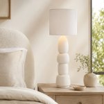 Westbrooke Ceramic Table Lamp With Textured Linen Shade