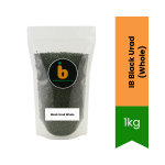 Ib Whole Black Lentils 1KG Black Urad Sabut Urad Black Gram Smart Buy High Protein & Rich Flavour Perfect For