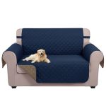 U-nice Home Loveseat Sofa Cover Reversible Couch Covers For 2 Cushion Couch For Dogs Furniture Protector Cover With Elastic Stra