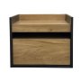 Jakarta Bedside Table Side Table Black Brown