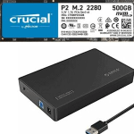 Upgrade To Primary: 500GB M.2 SSD Original Hard Drive In External Caddy