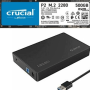 Upgrade To Primary: 500GB M.2 SSD / Original Hard Drive In External Caddy