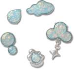 Opalescent Meta Jibbitz - Multi Osfa