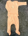 Woolworths Peach Ribbed Bunny Tracksuit Set 1 3M
