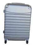 Smte Luggage Suitcase 24-INCH 1 Piece Silver With Keychain