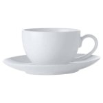Basics White Coupe Demi Cup And Saucer 100ML
