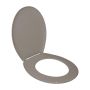Essential Oval Toilet Seat Fossil Brown