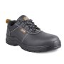 JCB Chukka Lo Safety Shoes Leather Slip Resistant Black - UK Size 5