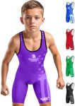 Exxact Sports Patriot Youth Wrestling Singlet For Boys Premium Powerlifting Singlet Kids Wrestling Singlets For Training Ys Purp