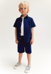 Pull-on Shorts - Navy Blue